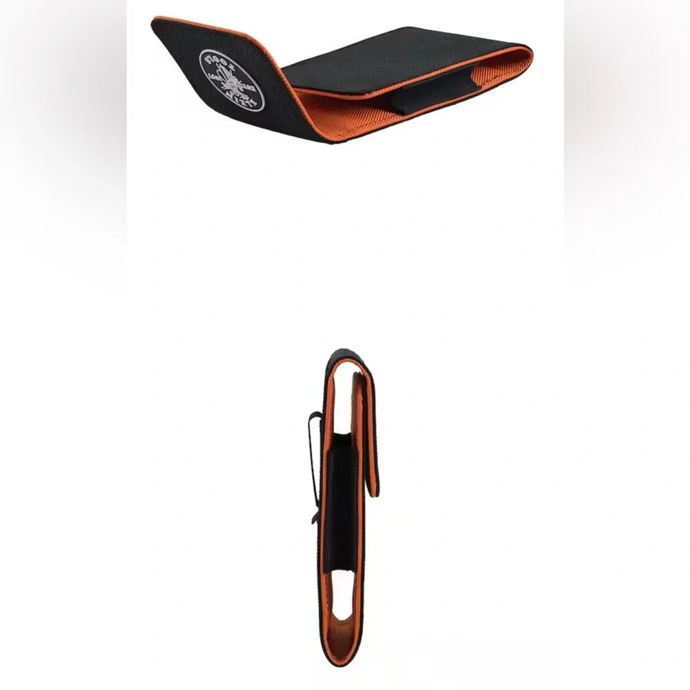 Men's Orange Phone Wallet Belt Clip - Secure Carry